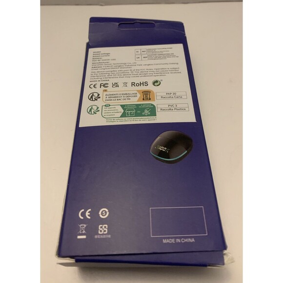 Bluetooth Wireless Touch-Control Headset, LED Lamp Digital Display Bluetooth - Picture 2 of 3